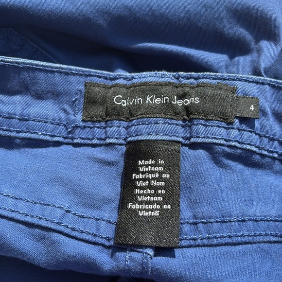 Calvin Klein Blue Skinny Chino Pants | Size 4 | Casual Classic - Picture 5 of 10